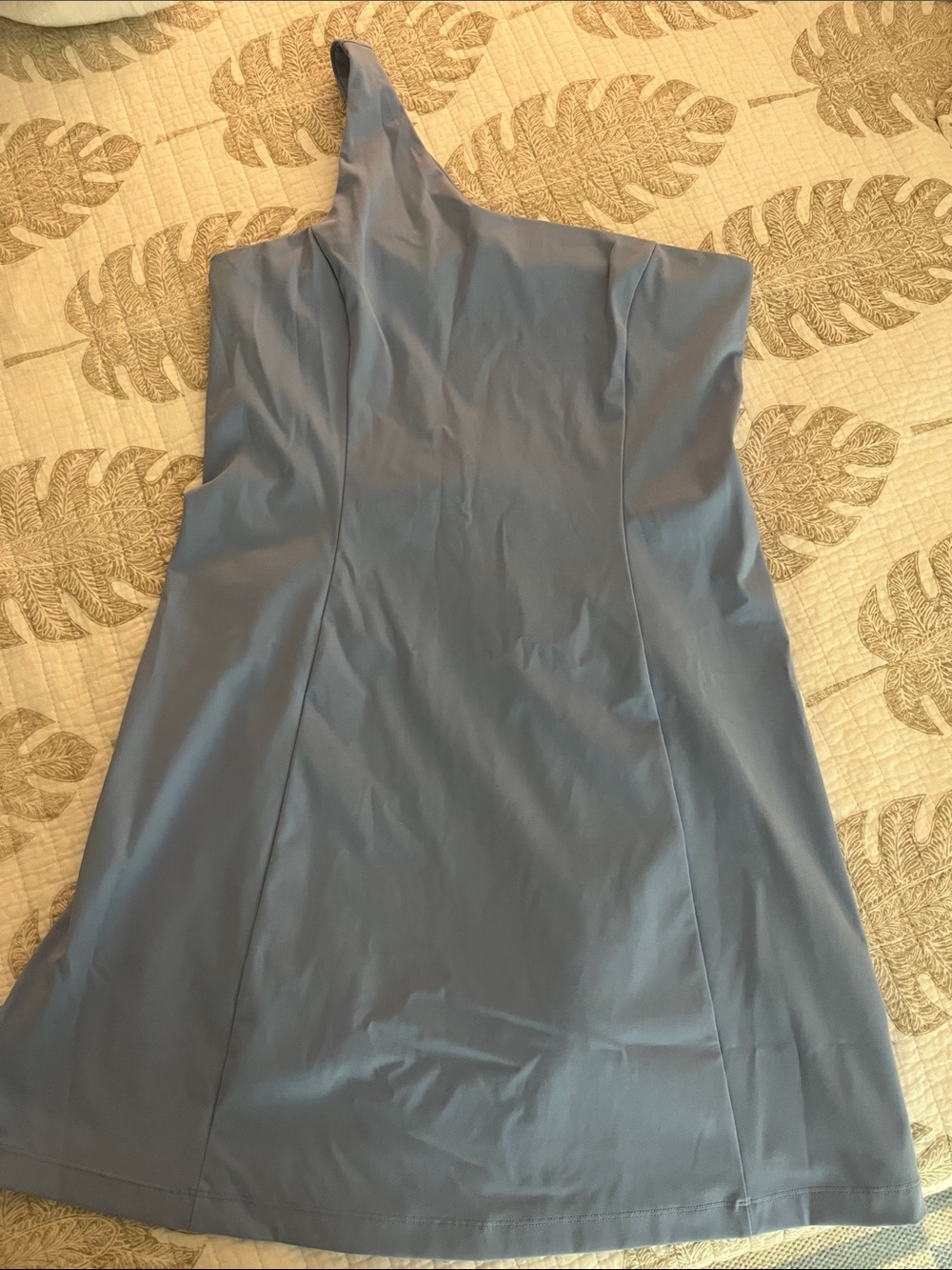 Outdoor Voices One-Shoulder Blue Dress